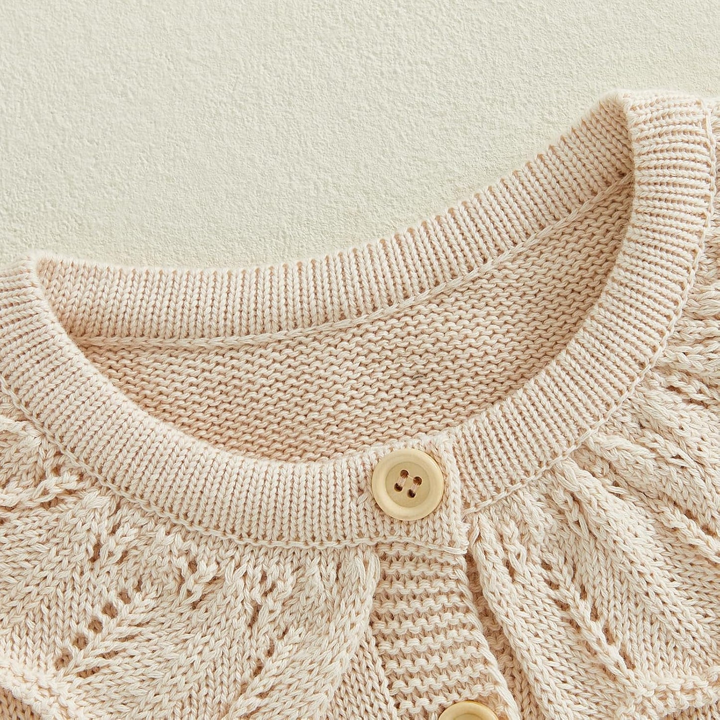 FOMOYUU Strickjacke für Kleinkinder und Neugeborene, Mädchen, langärmelig, Knopfleiste, Sweatshirt, Jacke, Herbst-Outfits