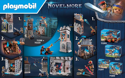 PLAYMOBIL Novelmore 71642 Arwynns Castle, Knight's Castle, Includes Three Knights and Numerous Accessories for Realistic Battles, Action-packed Toy for Children from 4 Years
