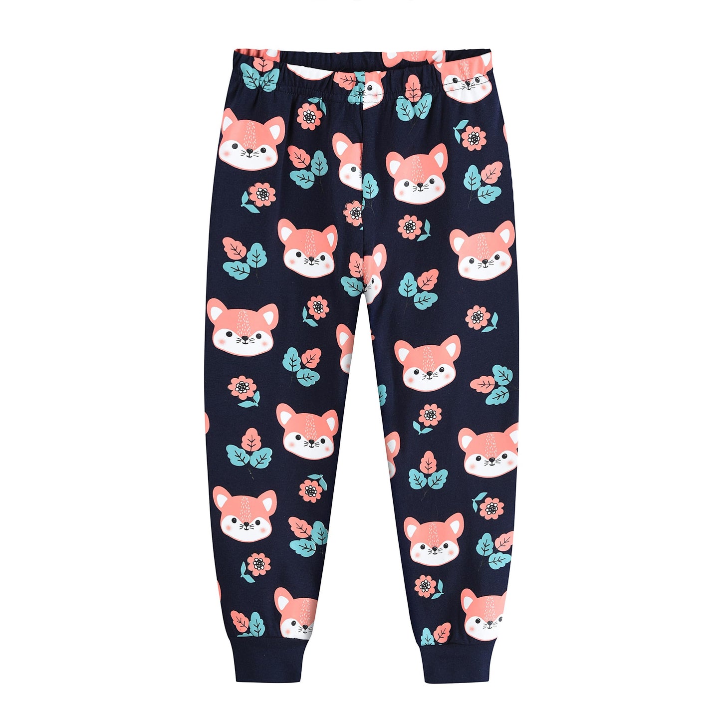 EULLA Children's Pyjamas Girls Long Sleeve Winter Pyjama Set Cotton Mermaid Unicorn Princess Cat Dino Two Piece Sleepwear 92 98 104 110 116 122