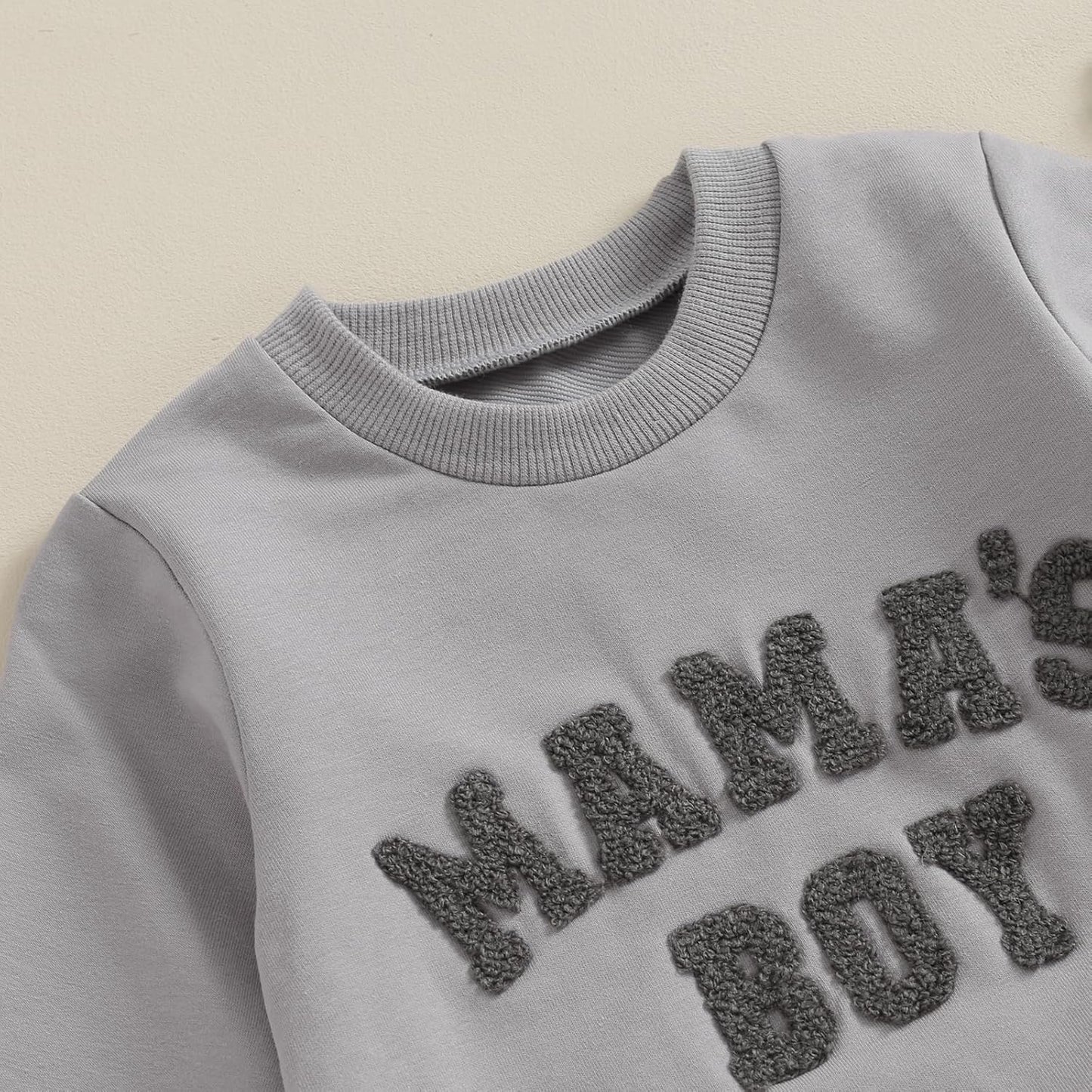 Baby Boys' Two-Piece Outfit, Long Sleeve Sweatshirt + Trousers, 2-Piece Set, Baby Clothing, 0-3 Years, Children's Outfit for Baby Boys 