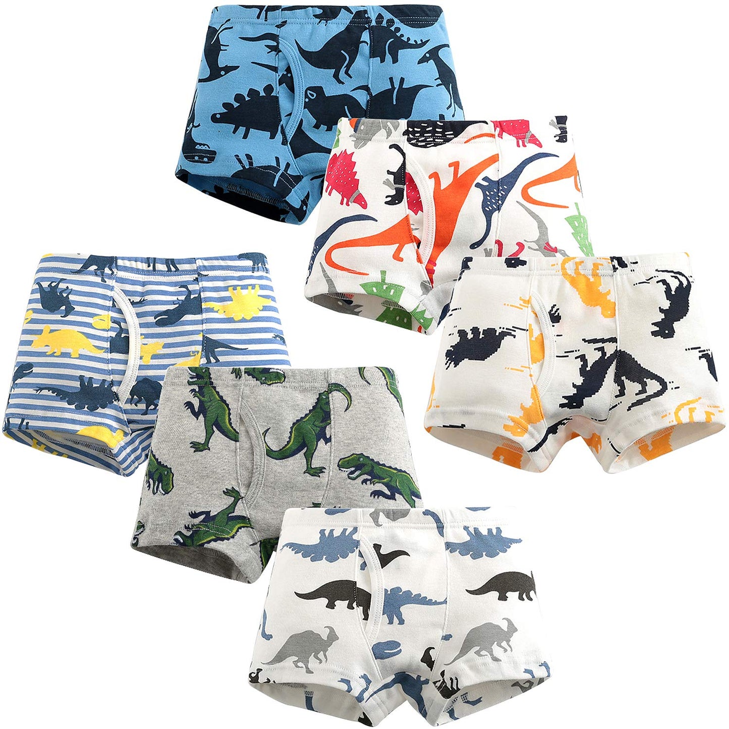 Adorel Jungen Unterhosen Baumwolle Boxershorts 6er-Pack