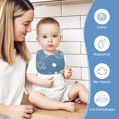 Yafane Baby Lätzchen Wasserdicht Weich 10er aus Baumwolle Halstücher Sabberlätzchen Spucktücher Baby für Baby Jungen und Mädchen Kleinkinder