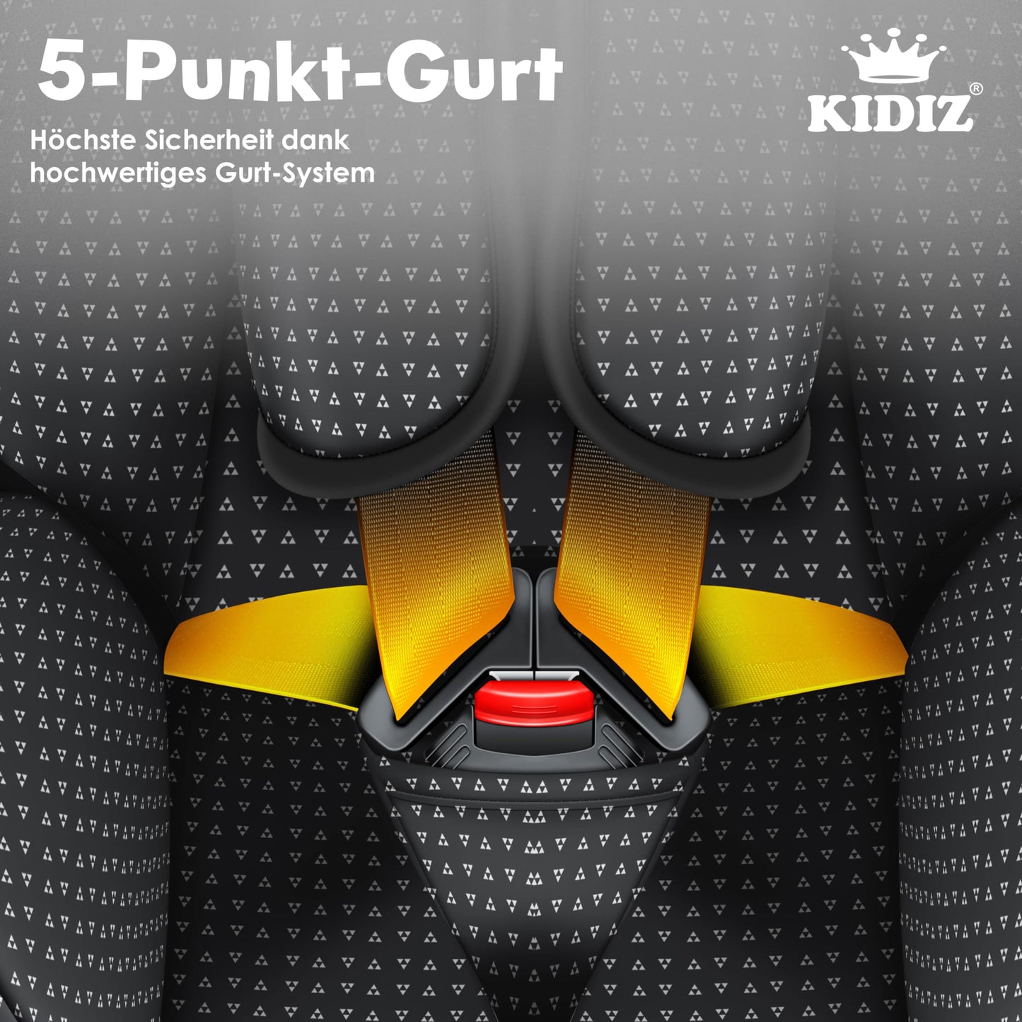 KIDIZ® Autokindersitz Triangle Premium Kindersitz Kinderautositz | Autositz Sitzschale | 9 kg - 36 kg 1-12 Jahre | Gruppe 1/2/3 | universal | zugelassen nach ECE R129/03 | mit Isofix