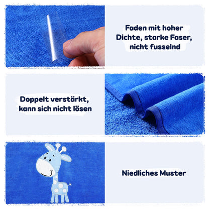 Yosemy Kapuzenhandtuch Baby - Oeko TEX - Baby Handtuch Kapuze 100% Baumwolle Badeponcho Kinder Babyhandtuch mit Kapuze Weich & Super Saugfähig 0-3 Jahre-Bär