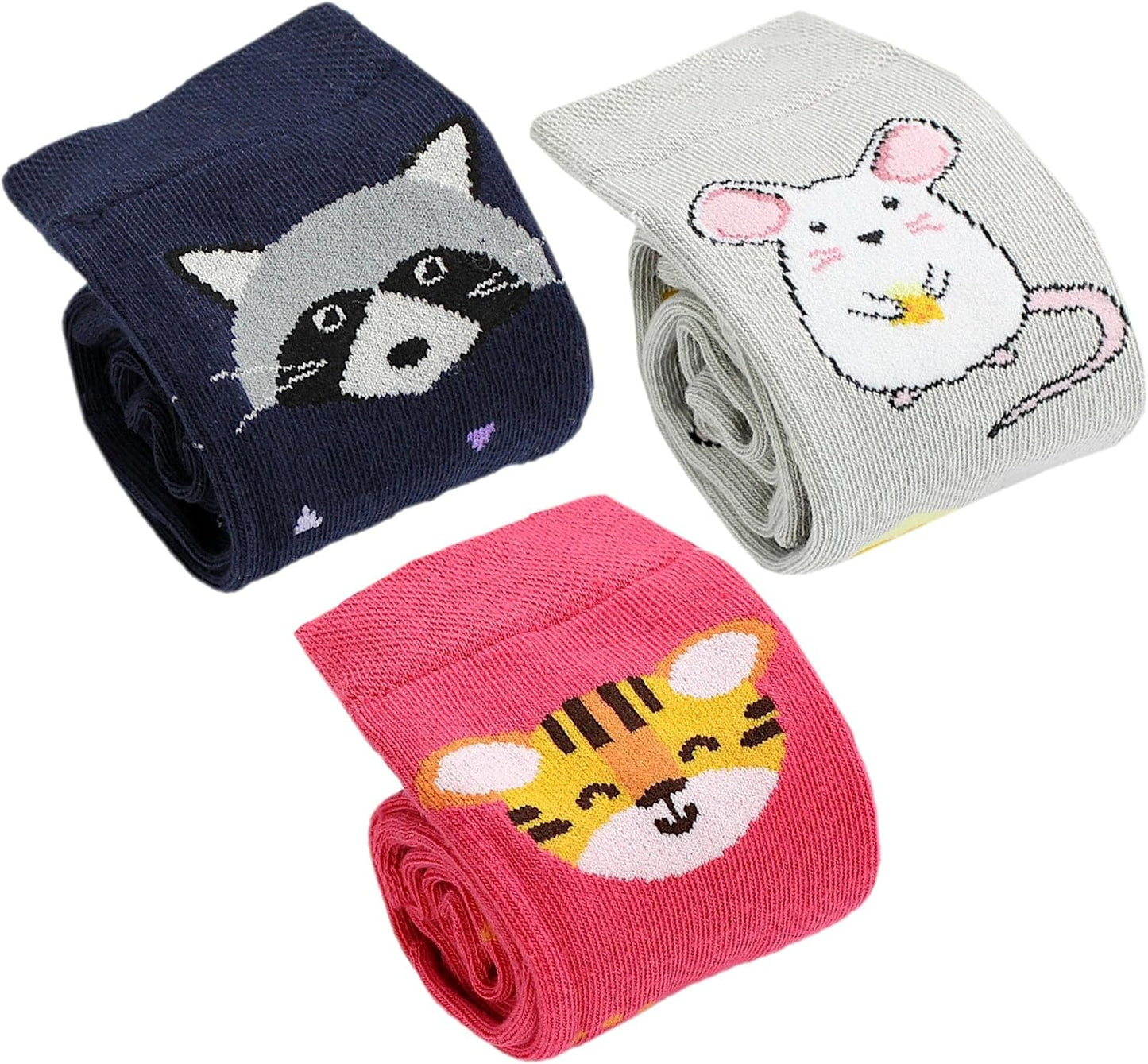 TupTam Mädchen Kniesocken, gemustert, 3er-Pack