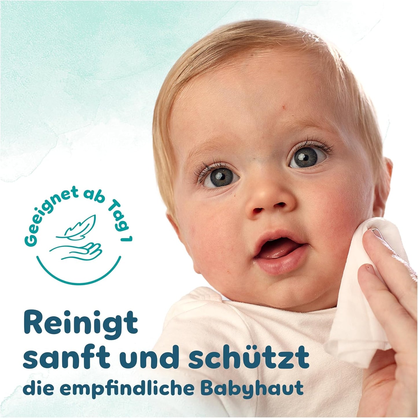 Pampers Harmonie Aqua Baby Feuchttücher Box, 1440 Tücher (15 x 96), sanfter Hautschutz für zarte Haut mit 99% Wasser