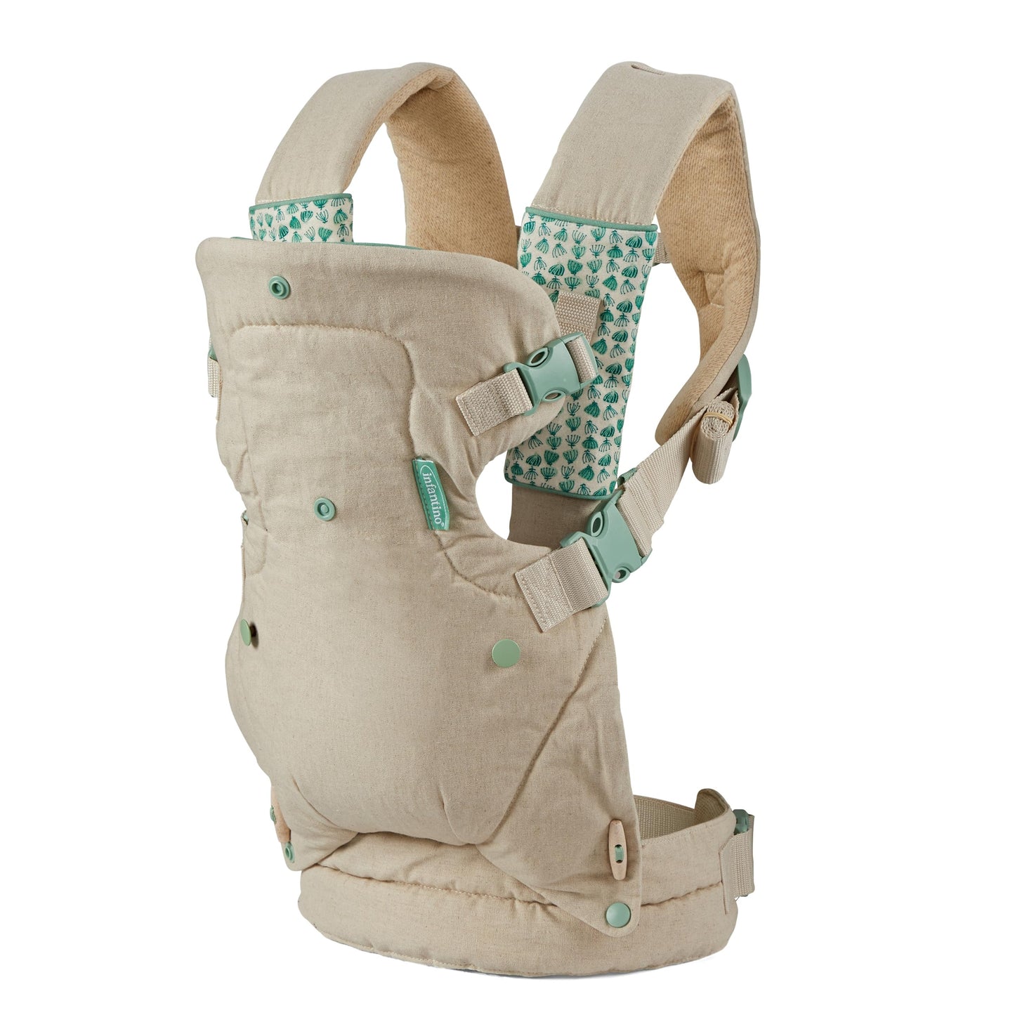 Infantino Flip Advanced 4-in-1 Babytrage, Ergonomisch, Umwandelbar, mit Blickrichtung Nach Innen und Außen, Vorne und Hinten Tragbar für Neugeborene bis Kleinkinder von 3,6-14,5 kg, Grau