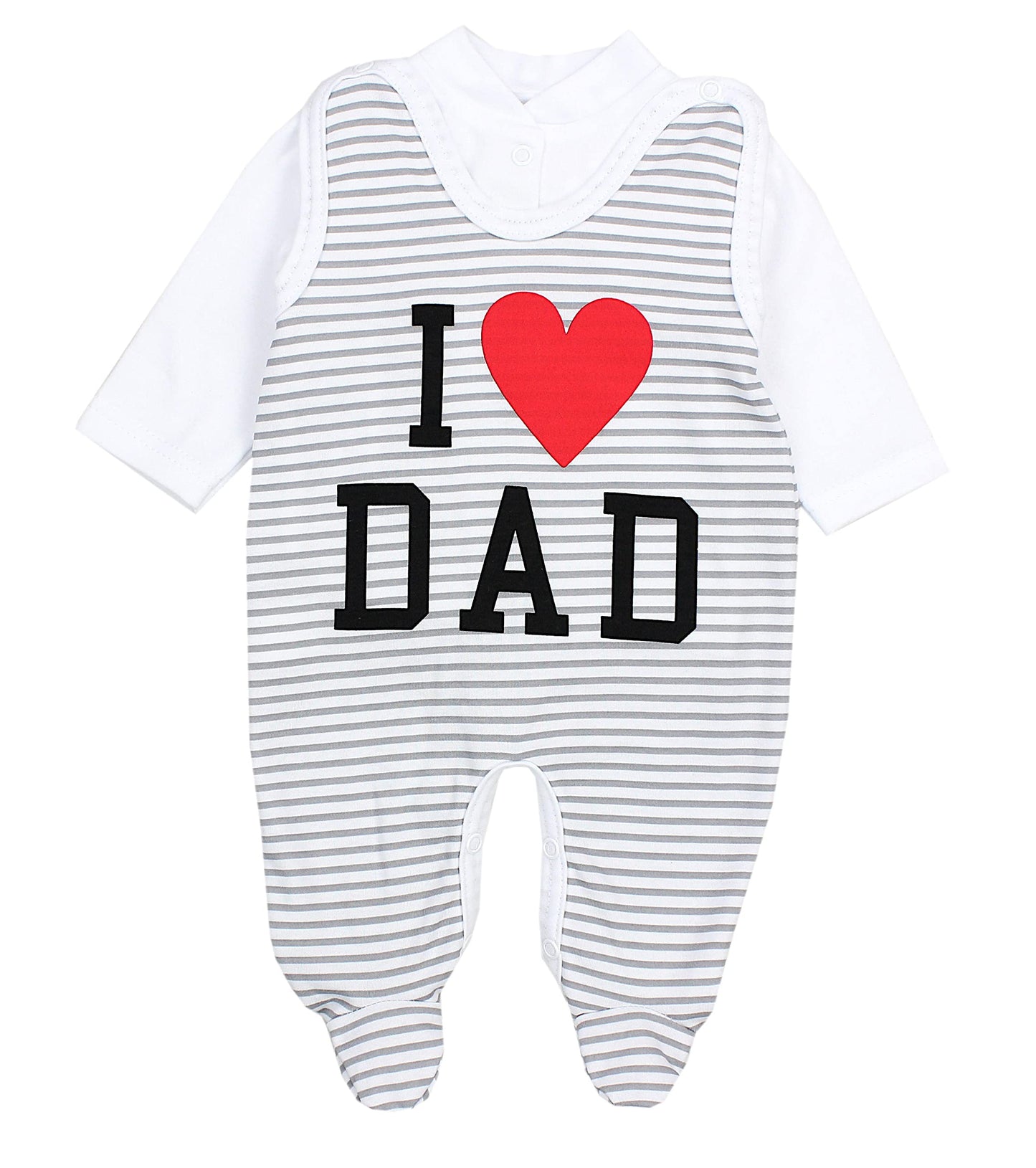 TupTam Unisex Baby Strampler Set Spruch Mamas & Papas Schatz