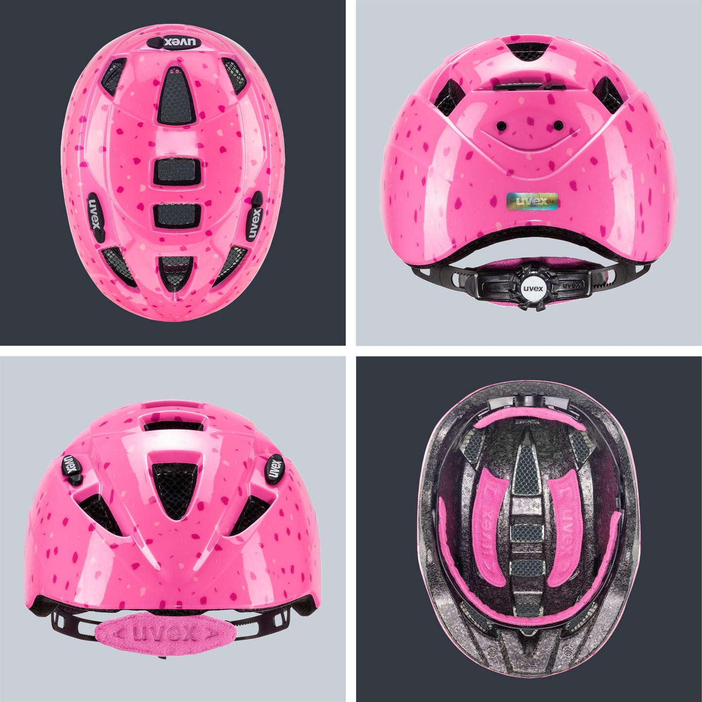 uvex Kid 2 - Lightweight bicycle helmet for children - individual size adjustment - expandable with LED light 