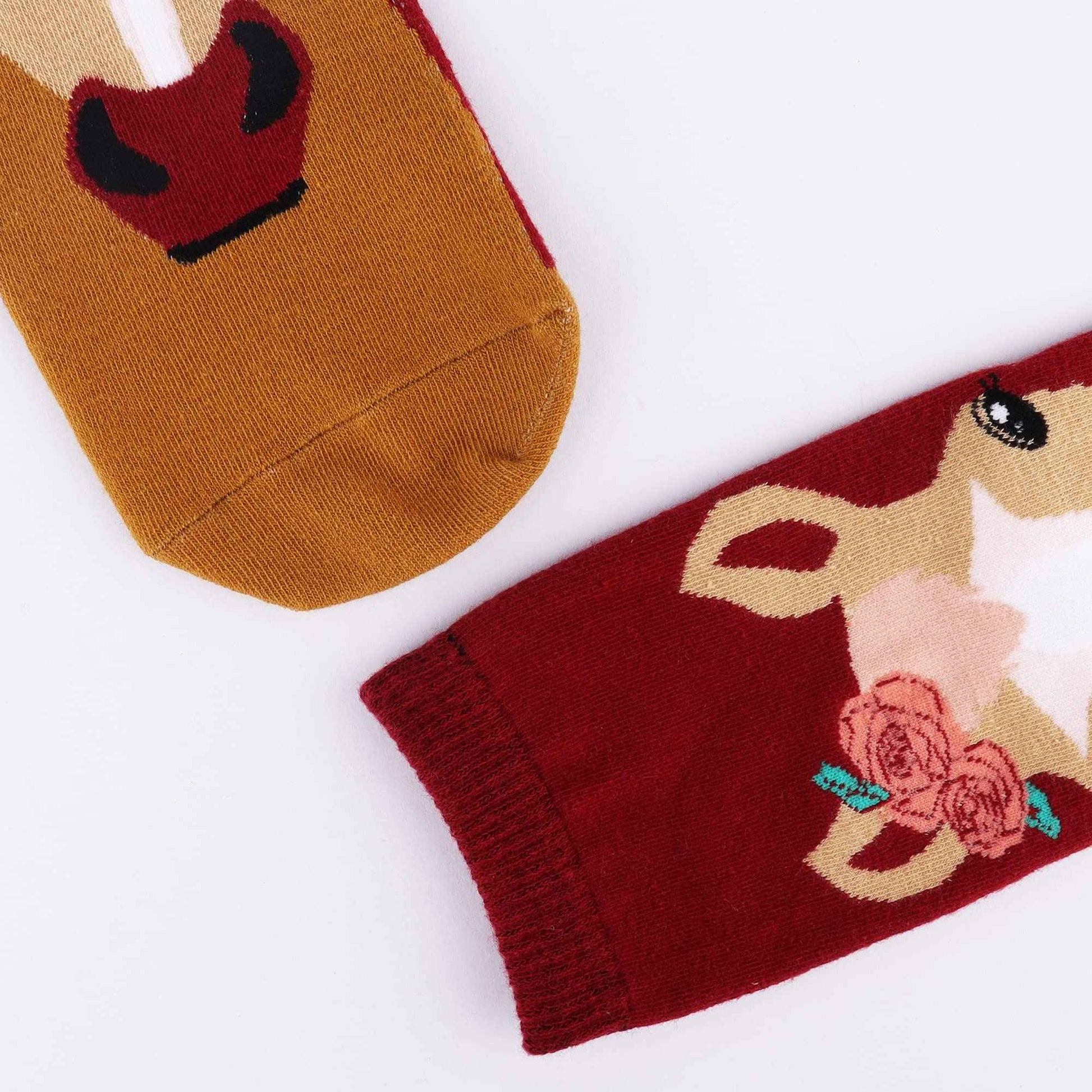 Belloxis Women's Socks 39-42 Horse Girls Gift Knee Socks Women's Rider Cotton Socks