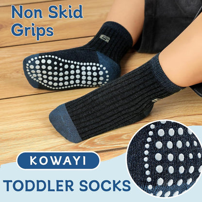 KOWAYI Stoppersocken Kinder 5/10 Paar ABS Rutschsocken Kinder Jungen, Mädchen, Baby Antirutschsocken 1-7 Jahre Grip Socken