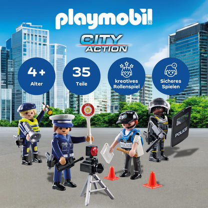 PLAYMOBIL | Action Heroes | Figurenset Polizei | Spielzeugfiguren | Polizeifigur | Spielzeug für Kinder ab 4 Jahren | 71730