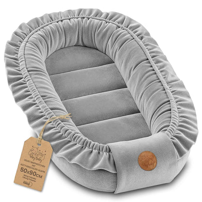 Nestchen Baby - Babynestchen Neugeborene Minky Babynest für Kinderbett Vielseitiges tragbar Nest kuschelnest zubehör für babybett warm Winter coccon Teddybären