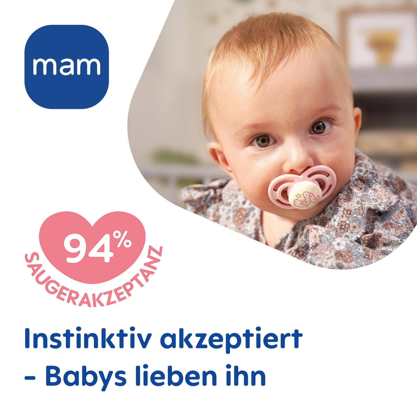 MAM Perfect Start Schnuller im 2er-Set, speziell für Neugeborene, zahnfreundlicher Baby Schnuller aus nachhaltigen & bio-erneuerbaren Materialien, mit Schnullerbox, 0-2 Monate, Biene/Schnecke