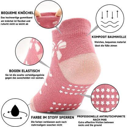 GRPSKCOS Stoppersocken Kinder 12 Paar ABS Socken Rutschfeste Socken Kleinkind Antirutschsocken für 1-7 Jahre Jungen Mädchen