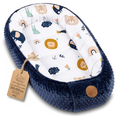 Nestchen Baby - Babynestchen Neugeborene Minky Babynest für Kinderbett Vielseitiges tragbar Nest kuschelnest zubehör für babybett warm Winter coccon Teddybären