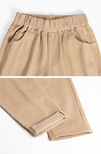 CAMLAKEE Children's Jogging Bottoms Boys Cargo Trousers Jogging Bottoms with Contrasts and Elastic Band
