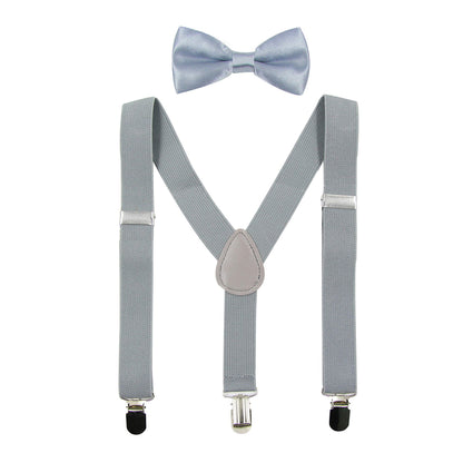 Unisex Jungen Mädchen Hosenträger mit drei Klammern in der Taille