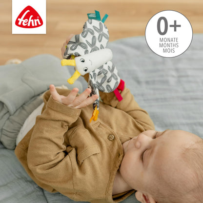 Fehn Knister-Seestern – Activity-Rascheltier zum Greifen & Lauschen | Fördert Sinne und Motorik – zum Geräusche erzeugen und Spielen – für Babys und Kleinkinder ab Geburt