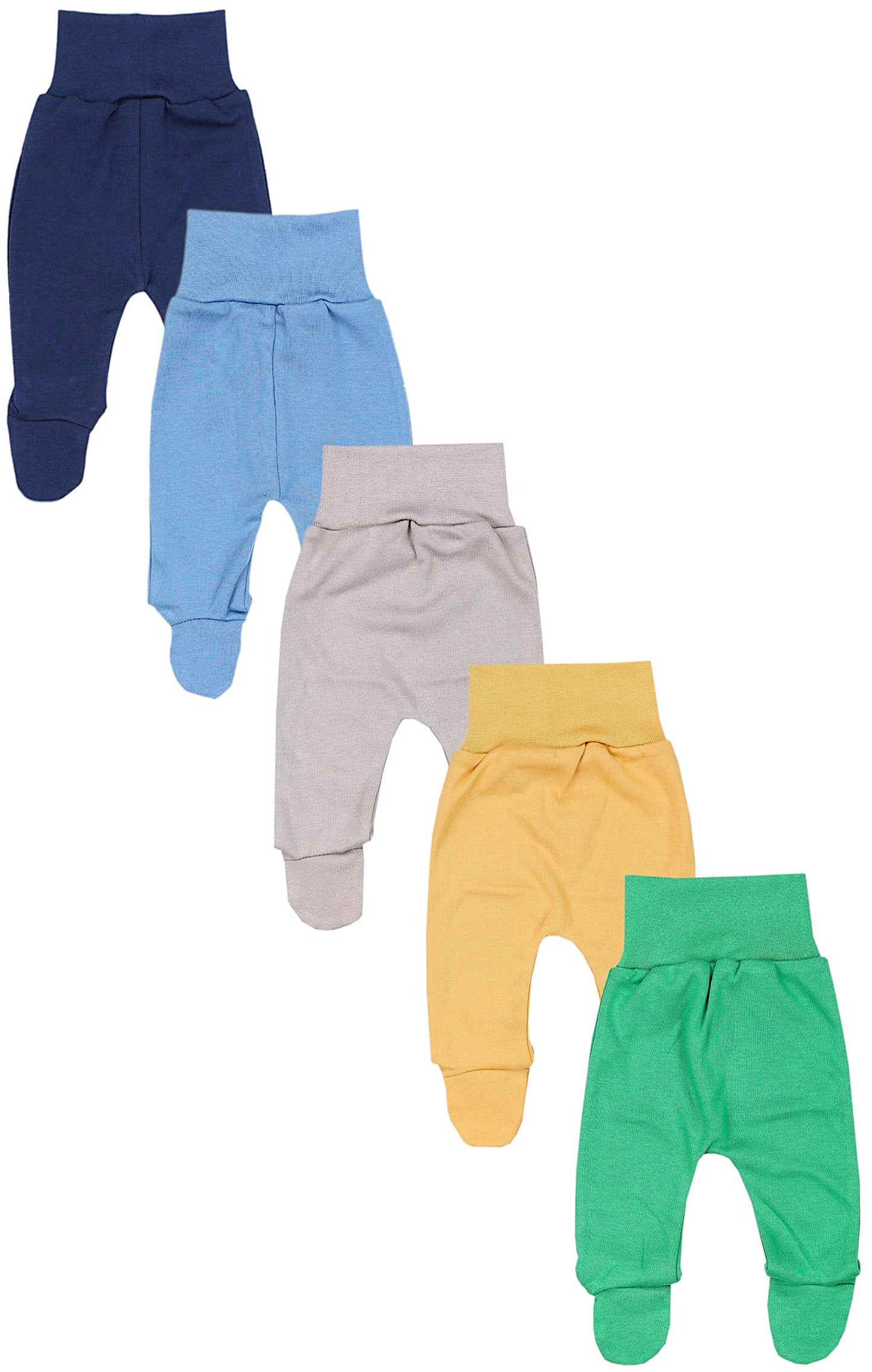 TupTam Baby Unisex Hose mit Fuß Bunte 5er Pack