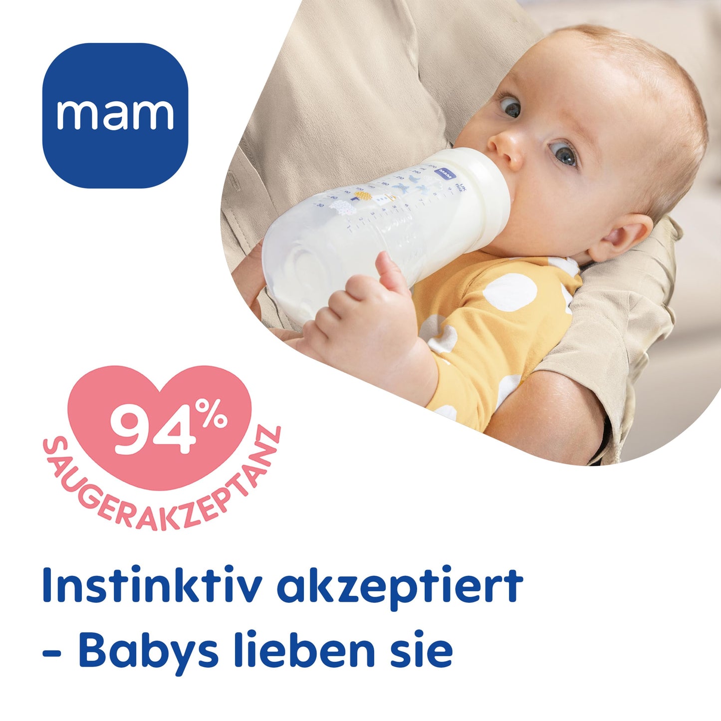 MAM Easy Active Trinkflasche im 2er-Set (330 ml), Baby Trinkflasche inklusive MAM Sauger Größe 2 aus SkinSoft Silikon, Milchflasche mit ergonomischer Form, 4+ Monate, Weltall - Meloni2