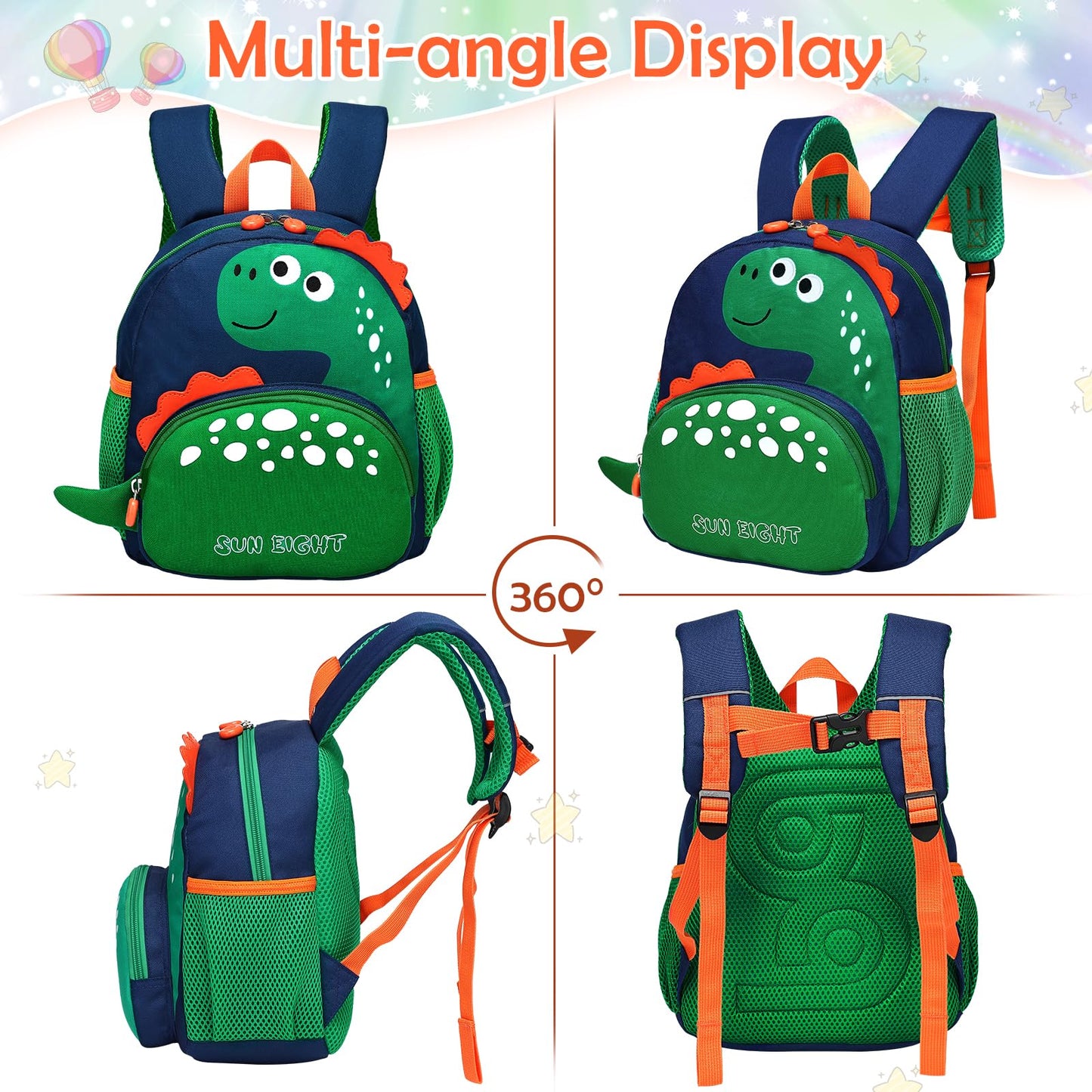 Kinderrucksack Mädchen Kleiner Rucksack Kinder mit Brustgurt, Rosa | Leicht Wasserdicht Vorschule Kleinkind, Schulrucksack Einhorn, Tagesrucksack, Kindergarten Schultasche für 1-5 Jahre