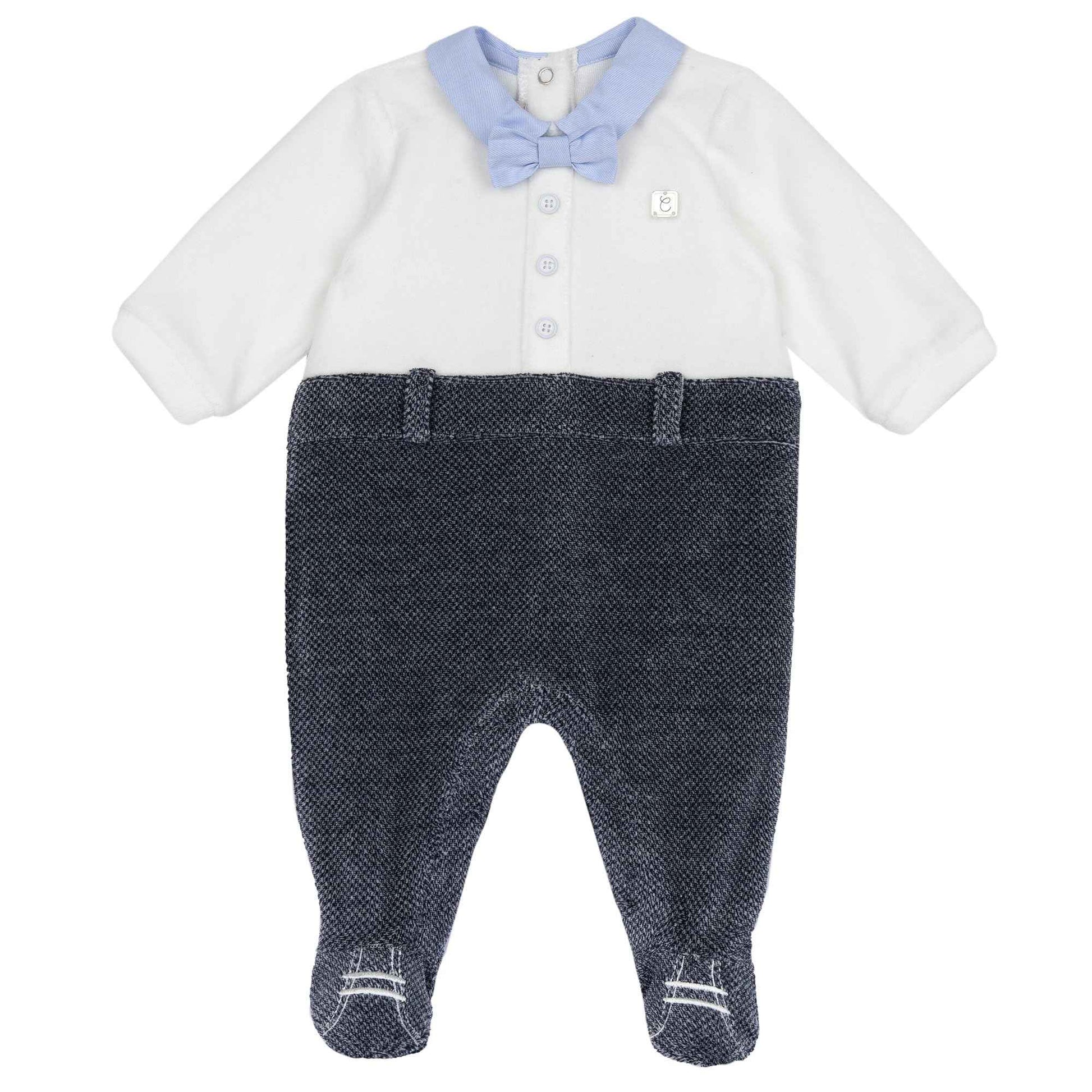 Chicco, Babystrampler Aus Warmem Und Weichem Nicki, Mit Praktischer Schrittöffnung, Ideal Für Den Winter, Babykleidung für 0-24 Monate, Designed in Italy