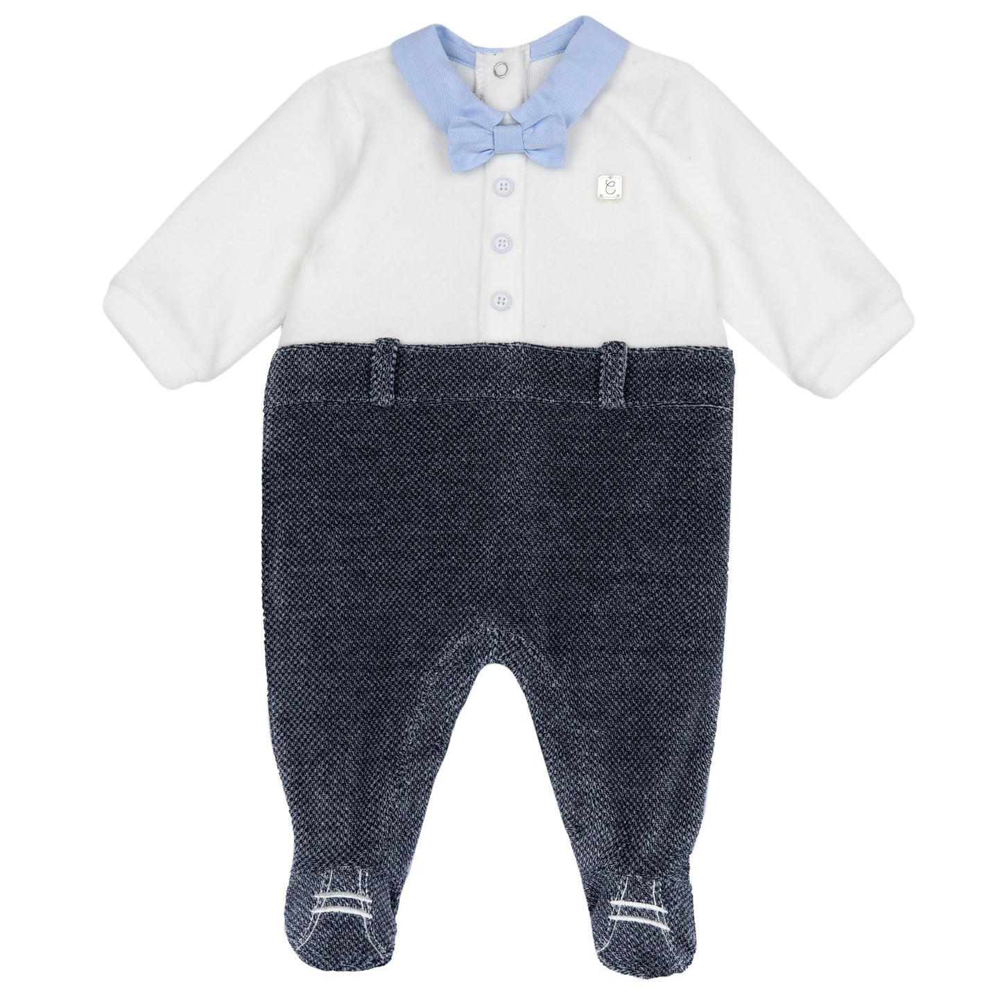 Chicco, Babystrampler Aus Warmem Und Weichem Nicki, Mit Praktischer Schrittöffnung, Ideal Für Den Winter, Babykleidung für 0-24 Monate, Designed in Italy