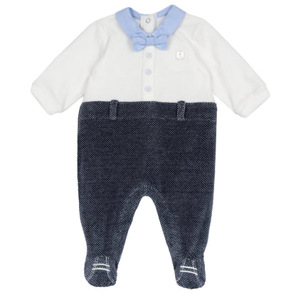 Chicco, Babystrampler Aus Warmem Und Weichem Nicki, Mit Praktischer Schrittöffnung, Ideal Für Den Winter, Babykleidung für 0-24 Monate, Designed in Italy