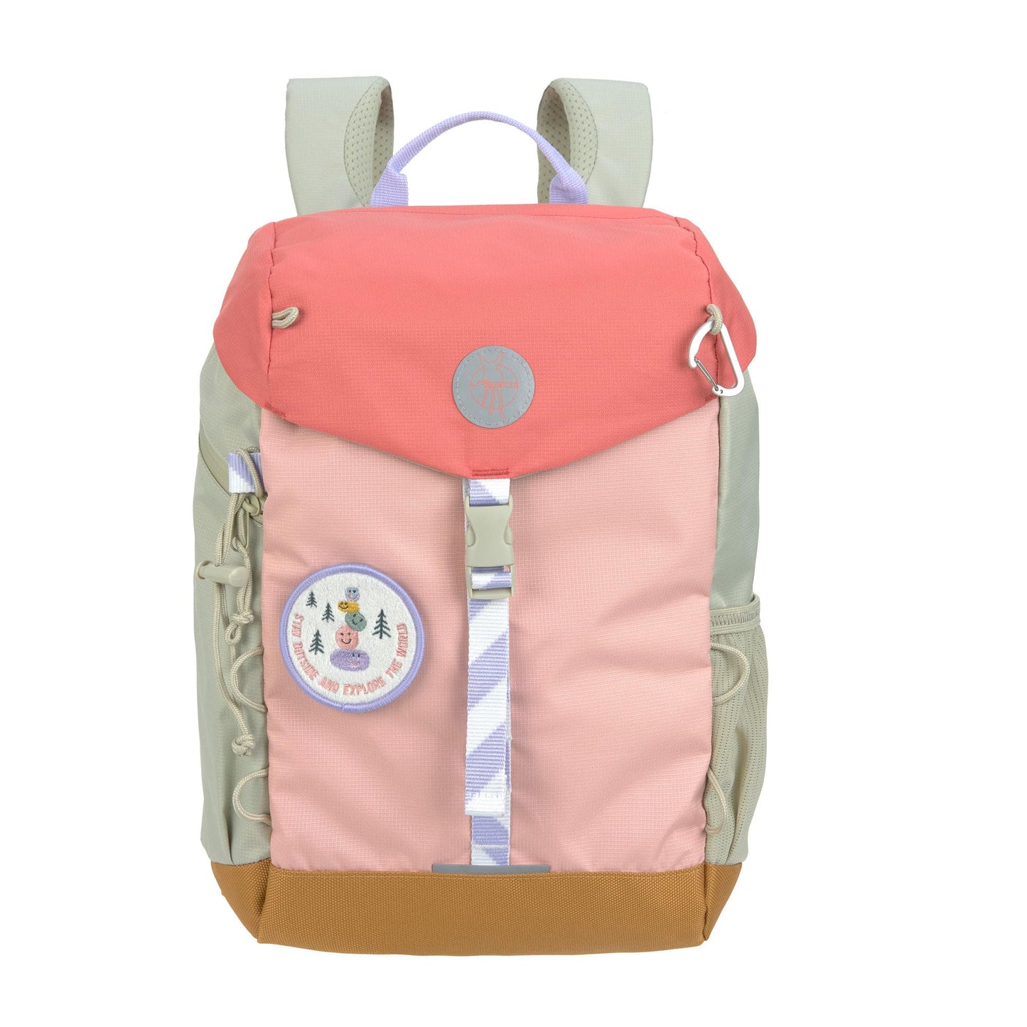 Kinder Wanderrucksack Kinderrucksack mit Brustgurt gepolsterte Schultergurte wasserabweisend, 14 Liter/Big Outdoor Backpack Sunny Explorer Rose/pink
