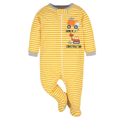 Gerber Baby Jungen Sleep ‚N Play Socken Baby und Kleinkind Schläfer 4er Pack