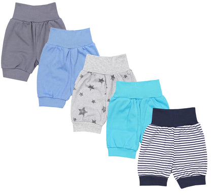 TupTam Unisex Baby Pumphose Sommershorts Baumwolle 5er Pack