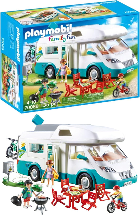 PLAYMOBIL | Family Fun | Familien-Wohnmobil | mit abnehmbaren Dach | Spielzeug für Kinder ab 4 Jahren | 70088