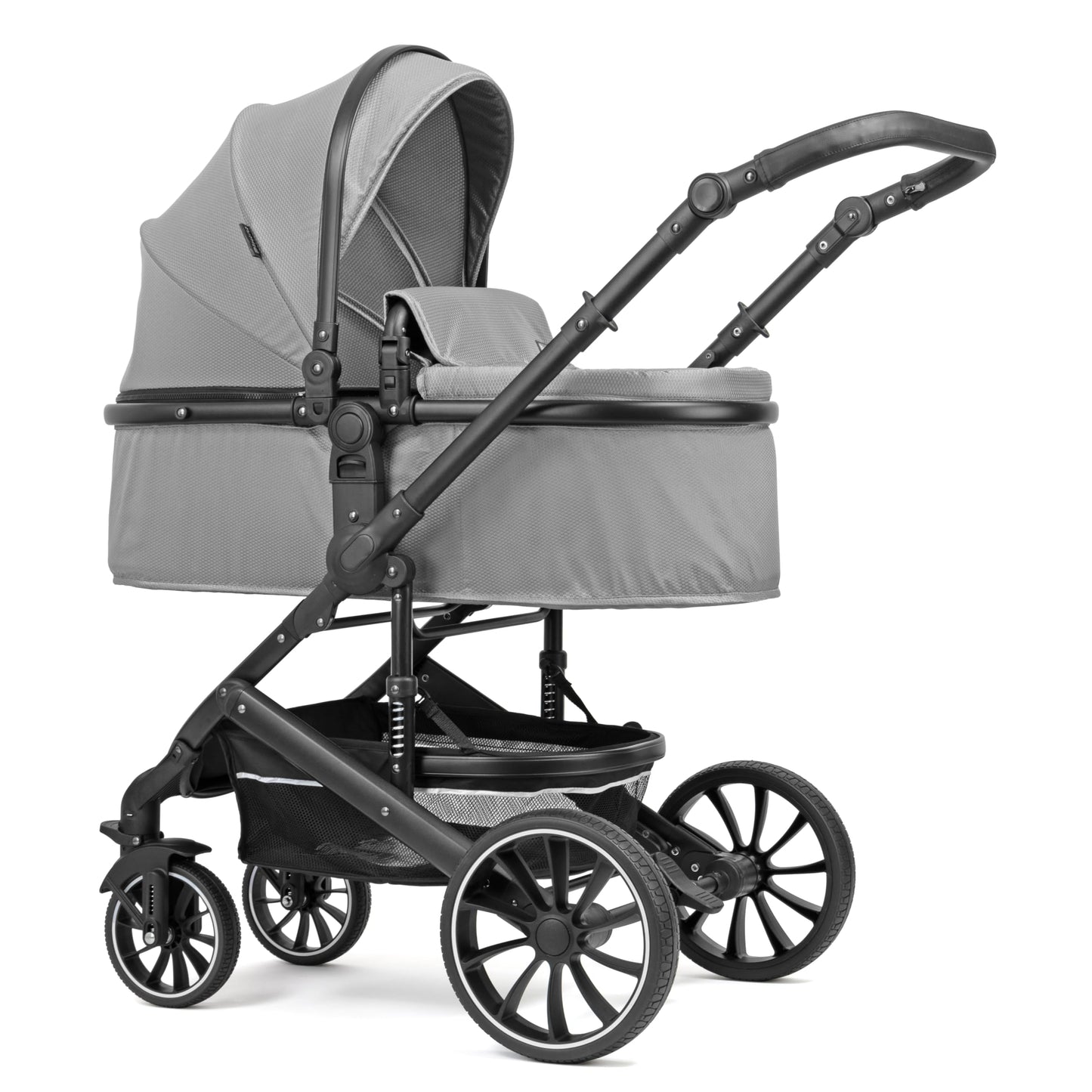 Pixini Neyla Combi Pushchair with Accessories (3-in-1 Set with Baby Seat Black/Black)
