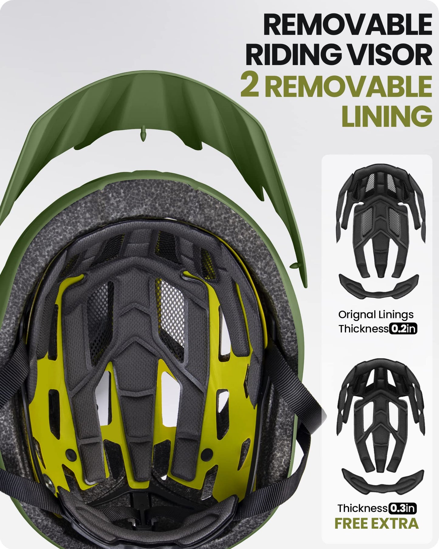 OutdoorMaster MIPS Fahrradhelm - Zwei herausnehmbare Innenfutter & Belüftung in Multi-Environment - Fahrradhelm in Mountain, Autobahn für Jugendliche & Erwachsene