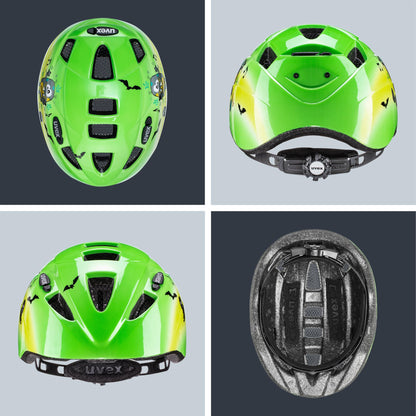 uvex Kid 2 - Lightweight bicycle helmet for children - individual size adjustment - expandable with LED light 