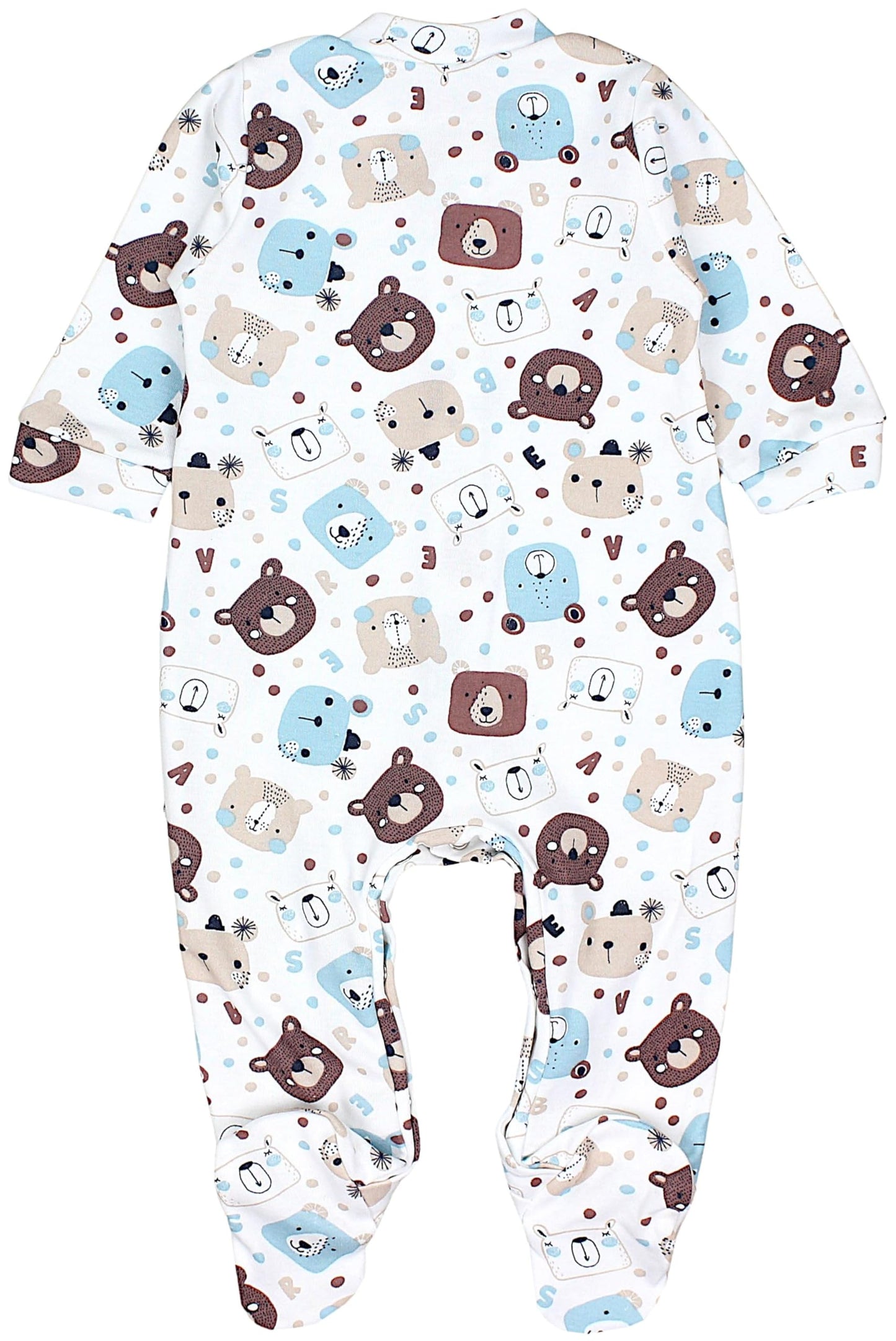 TupTam Baby Jungen Schlafstrampler Langarm Strampler Schlafanzug mit Fuß 3er Pack