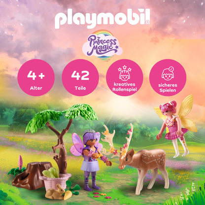 PLAYMOBIL | Princess Magic | Prinzessinnenschloss mit Königspaar | Prinzessinnen Spielzeug | Schloss Spielset | Märchen Spielzeug für Kinder ab 4 Jahren | 71845