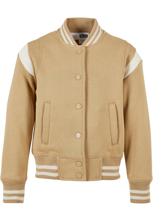 Urban Classics Girls' Inset College Sweat Jacket 