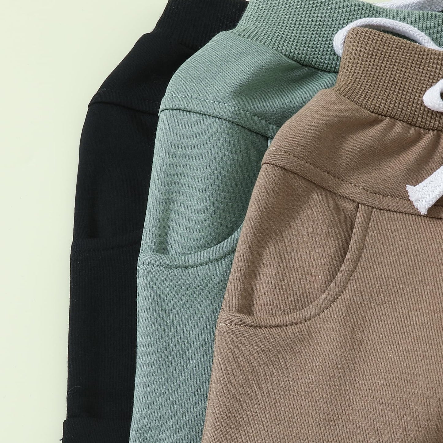 Himllauen Baby Jungen Shorts 3er-Pack Sommer Einfarbig Shorts 0-3 Jahre Kinder Kurze Hosen