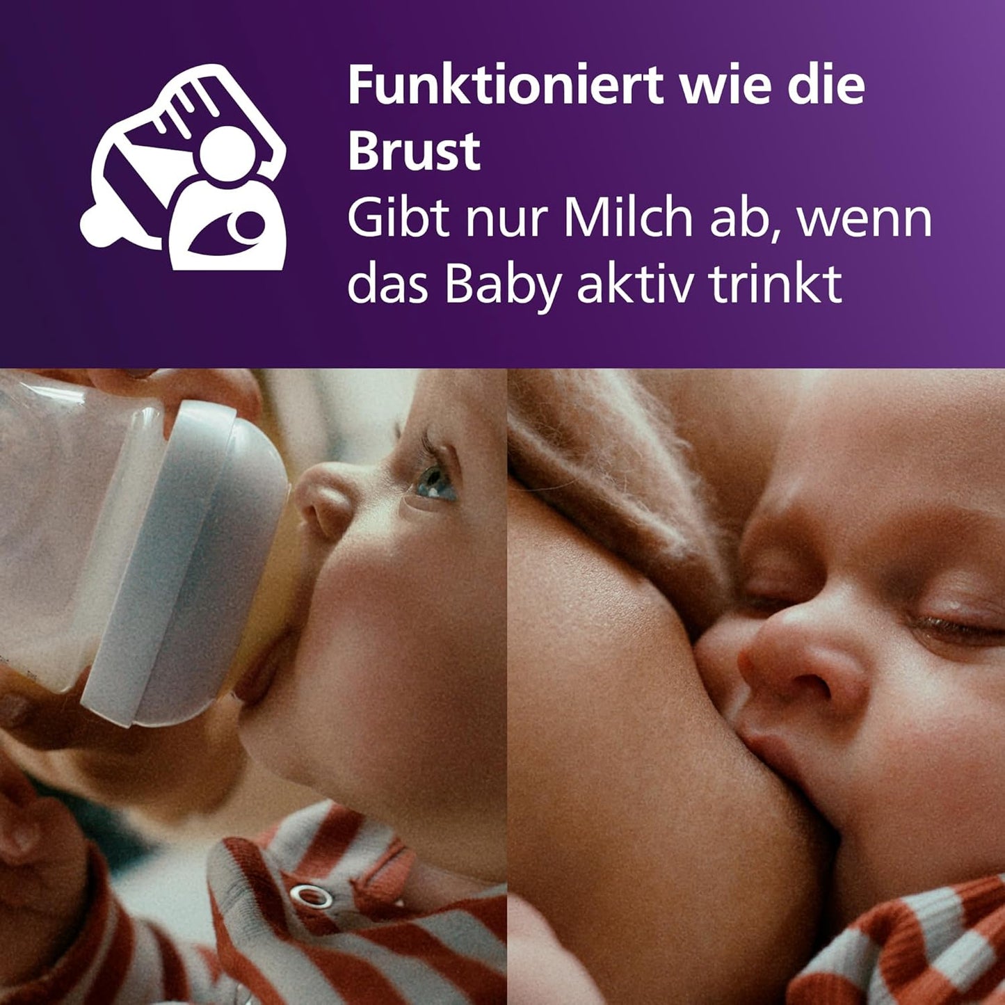 Philips Avent Babyflaschen mit AirFree Ventil, Geschenkset für Neugeborene – 4 Babyflaschen, ultra soft Schnuller und Flaschenbürste, Babys von 0–12 Monaten und älter (Modell SCD657/11) - Meloni2
