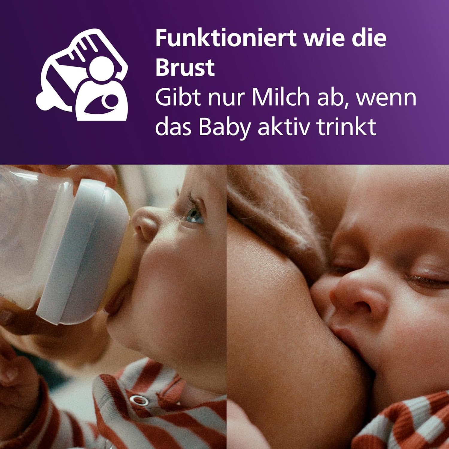 Philips Avent Babyflaschen mit AirFree Ventil, Geschenkset für Neugeborene – 4 Babyflaschen, ultra soft Schnuller und Flaschenbürste, Babys von 0–12 Monaten und älter (Modell SCD657/11) - Meloni2