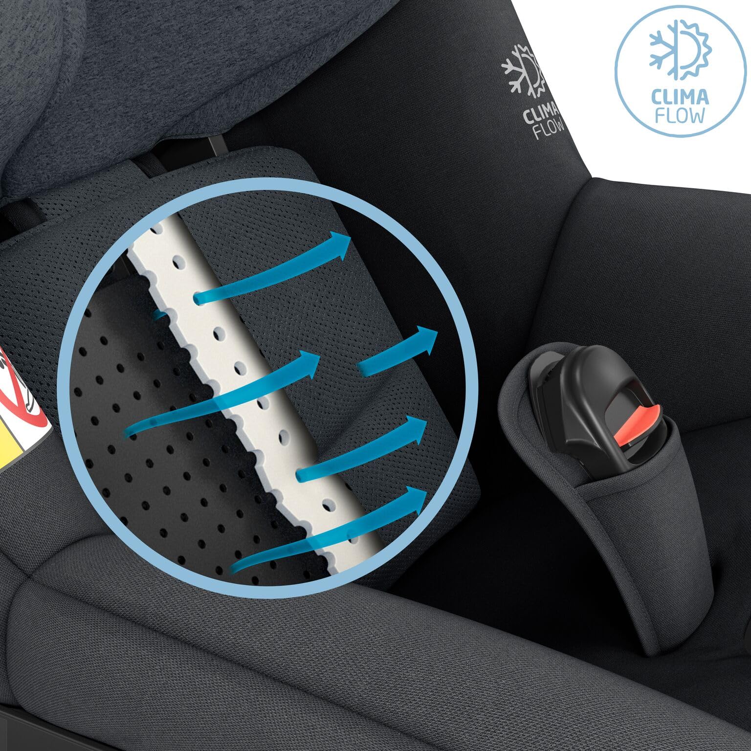 Maxi-Cosi Mica Pro Eco i-Size, 360°-Kindersitz mit ISOFIX, 0-4 Jahren, 40-105 cm, ClimaFlow, G-CELL-Seitenaufprallschutz, drehbarer Kindersitz, Neugeborene & Kleinkindsitz, Authentic Graphite - Meloni2