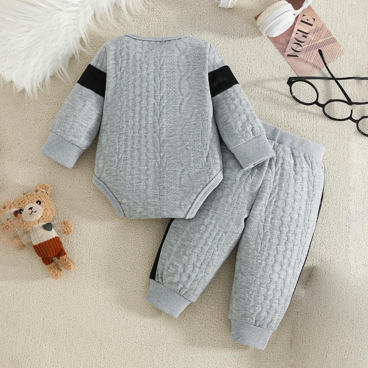 Herbst Outfit Für Baby Jungen Mit Bären Oberteil Und Hose