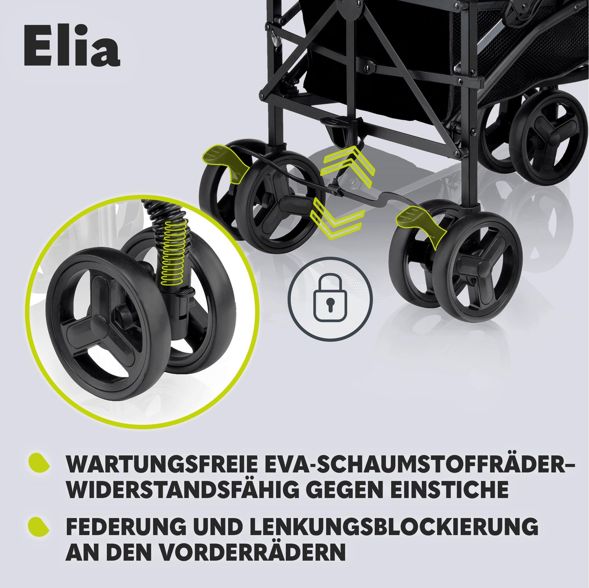 LIONELO Elia Buggy Small Foldable Pushchair up to 15 kg, Back and Footrest Adjustment, Rear Wheel Brake, Mosquito Net, Shopping Basket - Meloni2