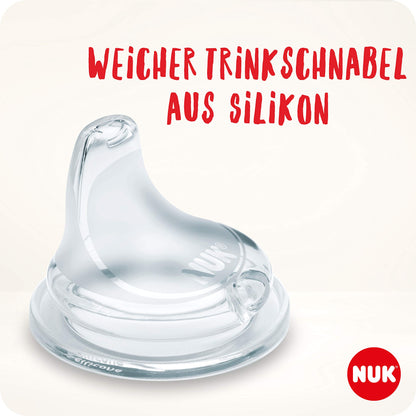 NUK First Choice+ Trinklernflasche | 6–18 Monate | 150 ml | Temperature Control Anzeige | Anti-Colic-Ventil | auslaufsichere Trinkschnabel | Ergonomische Griffe | BPA-frei | Disney Winnie Puuh blau - Meloni2