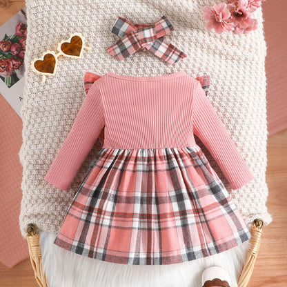 xuntao Newborn Baby Girl Christmas Clothes Long Sleeve Romper and Skirt Cute Winter Christmas Outfits Sets