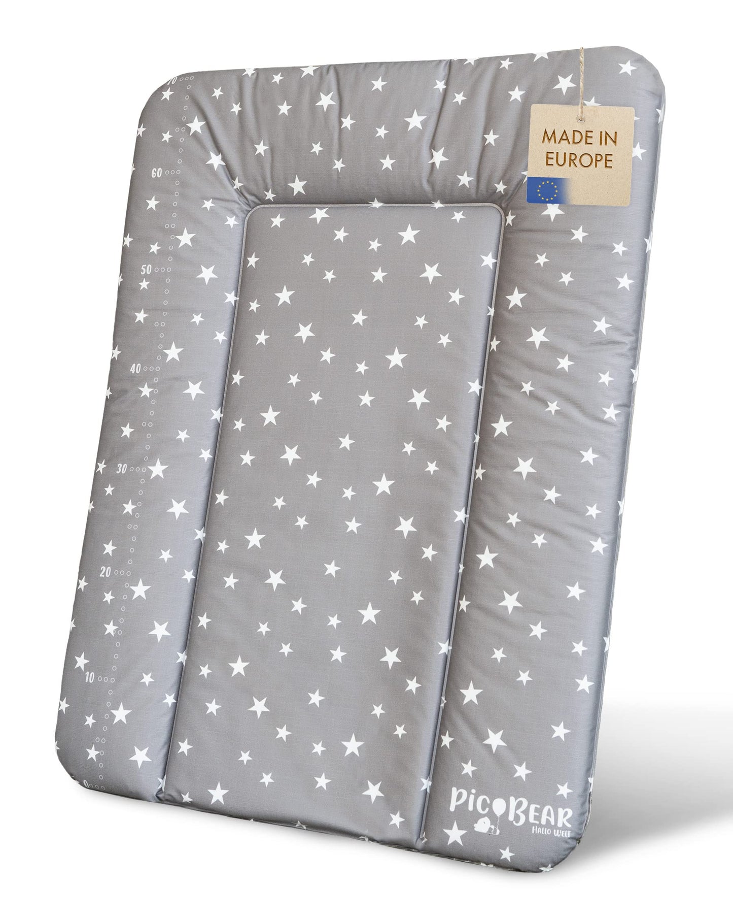 pic Bear Wickelauflage - hochwertige OEKO-TEX Wickeltischauflage - pflegeleichte Wickelunterlage - Auflage Wickelkommode - 85 x 72 cm - Sealife