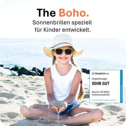 Mausito Sonnenbrille Kinder 3-6 Jahre & 6-10 Jahre | VERGLEICHSSIEGER Kindersonnenbrille 100% UV-Schutz | FLEXIBLE Bügel | Schadstofffreie Kindersonnenbrillen