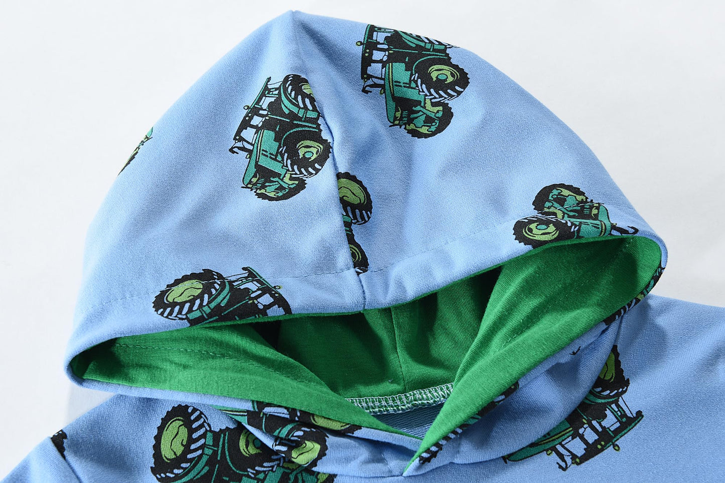 CM-Kid Hoodie Boys Hoodie Long Sleeve Colourful Children's Sweatshirts Tractor Truck Dinosaur Tops 1-7 Years Size 92-134